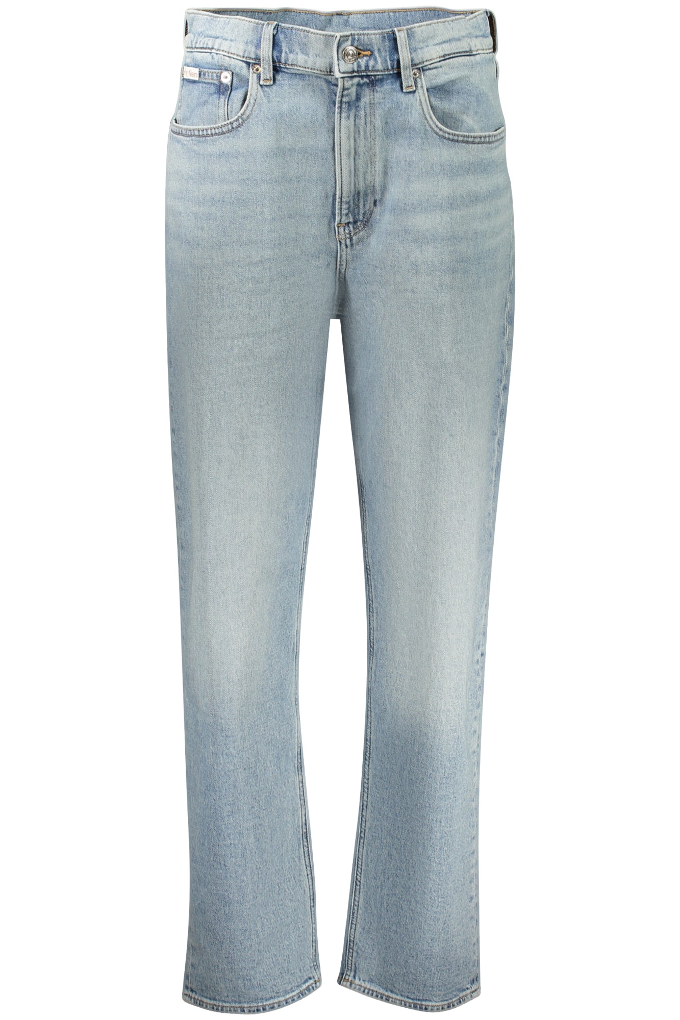 Calvin Klein moteriški džinsai – azzurro spalvos, azzurro spalva