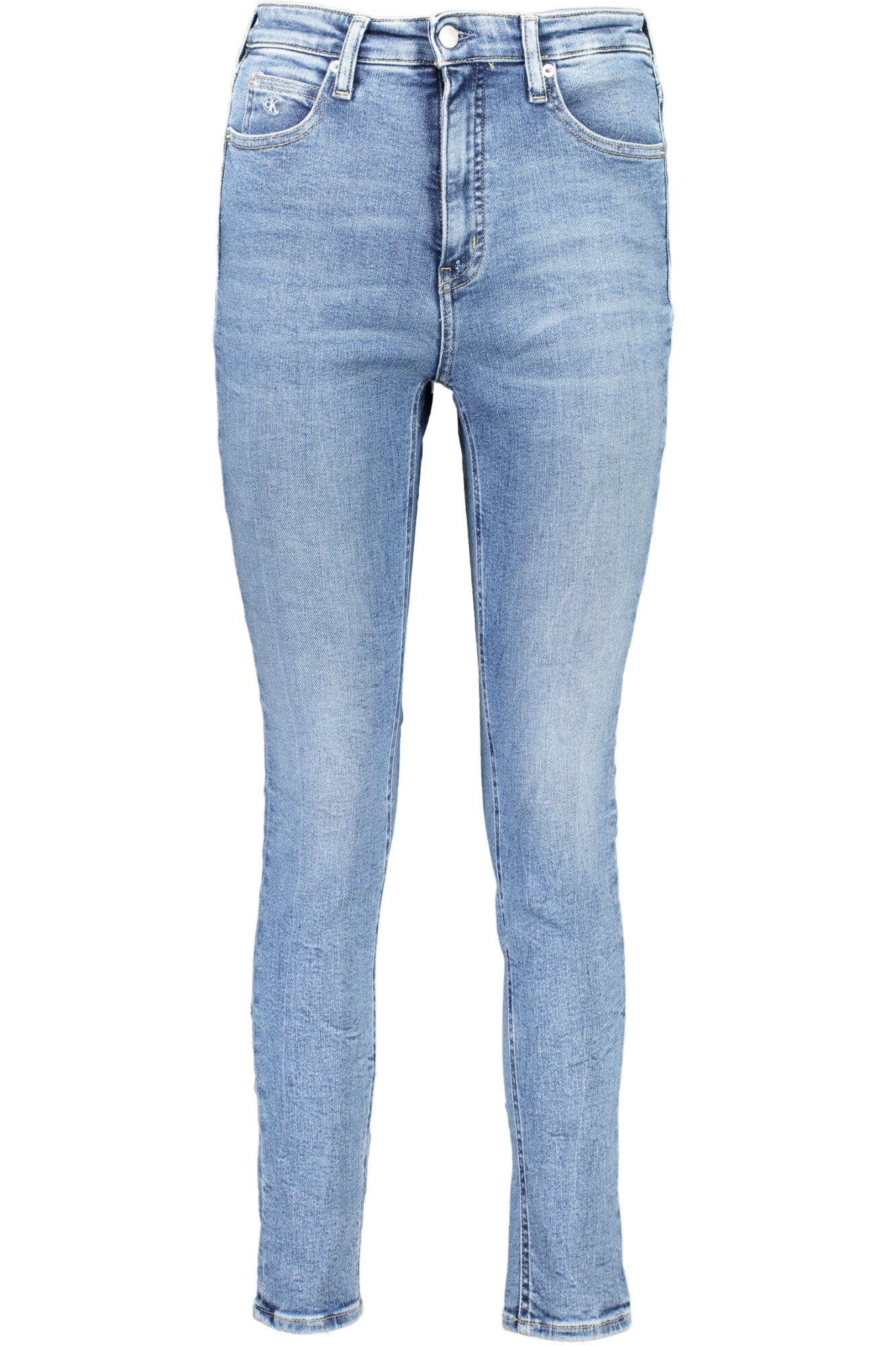 Calvin Klein moteriški džinsai – azzurro spalvos, azzurro spalva