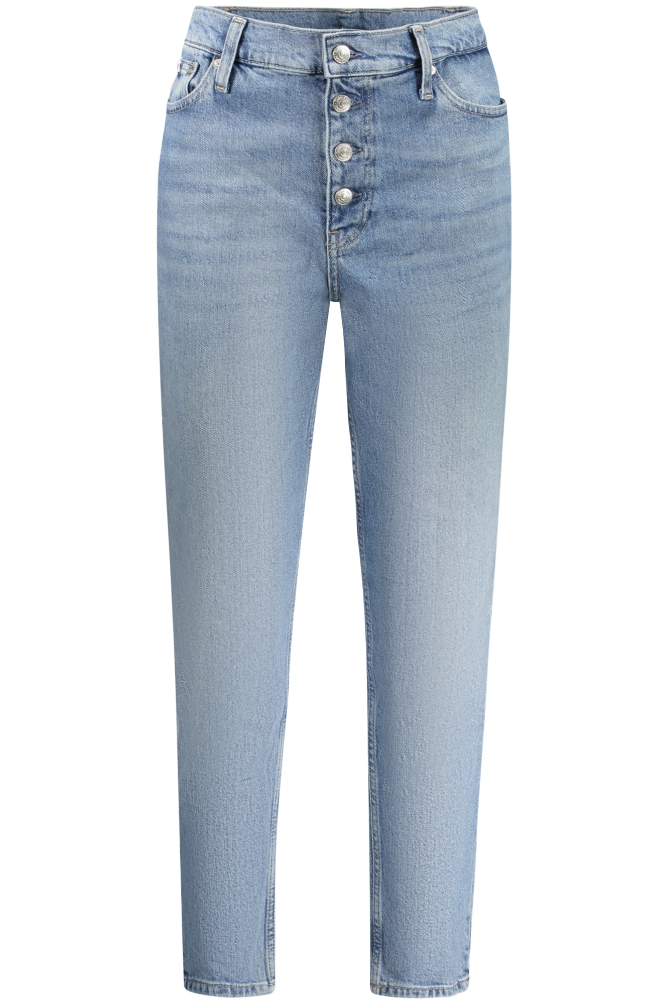 Calvin Klein moteriški džinsai – azzurro spalvos, azzurro spalva
