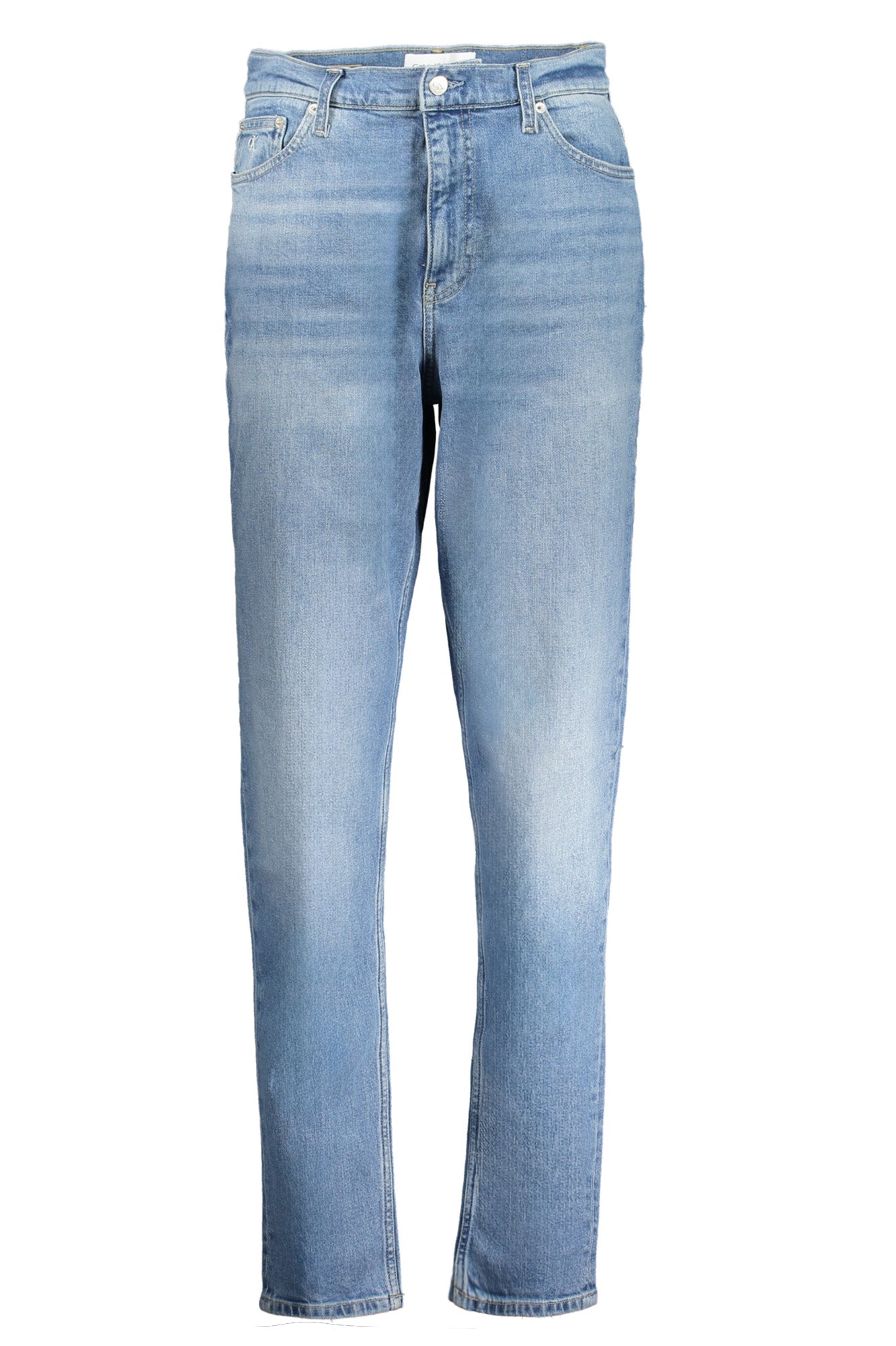 Calvin Klein moteriški džinsai – azzurro spalvos, azzurro spalva