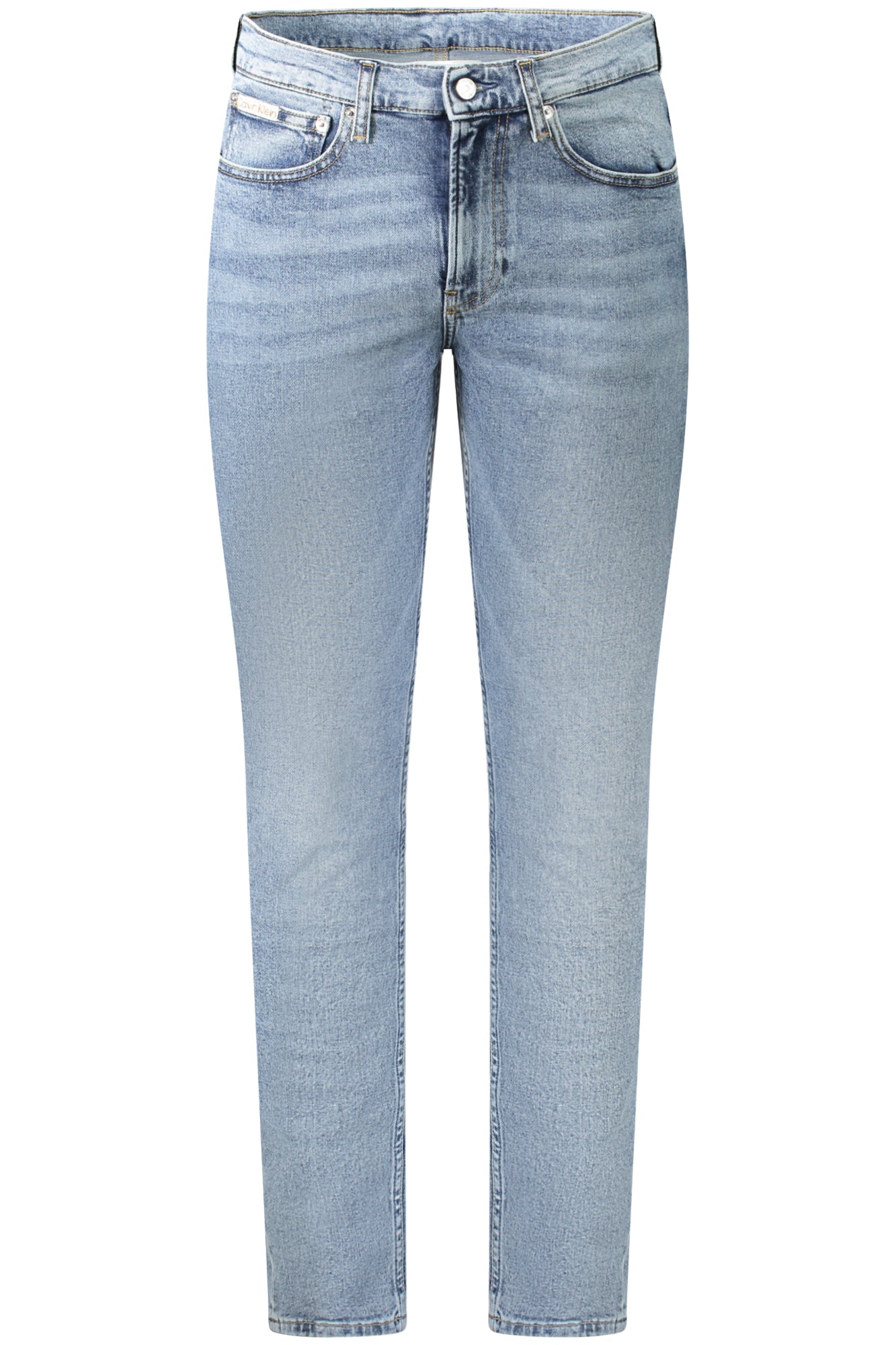 Calvin Klein vyriški džinsai – azzurro spalvos, azzurro spalva