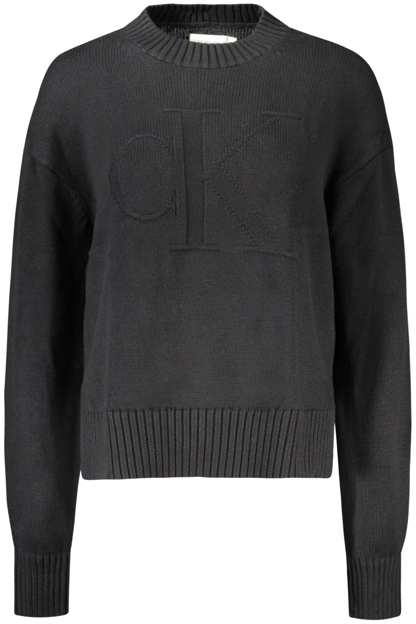 Calvin Klein moteriškas megztinis – juoda spalvos, juoda spalva