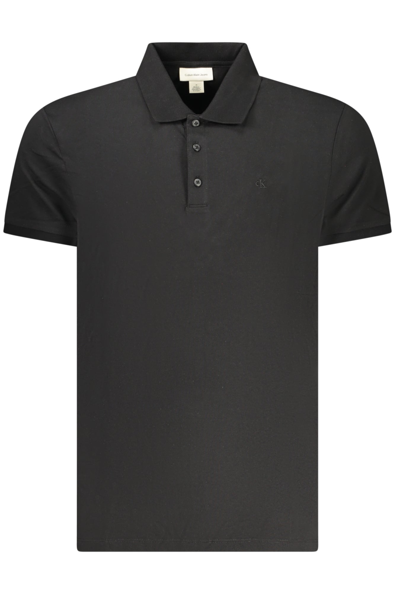 Calvin Klein vyriški polo marškinėliai – juoda spalvos, juoda spalva