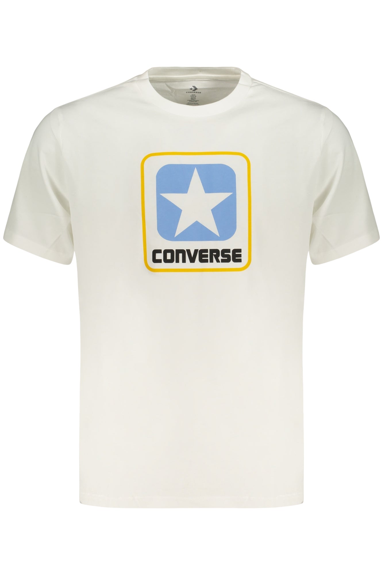 Converse vyriški marškinėliai – balta spalvos, balta spalva