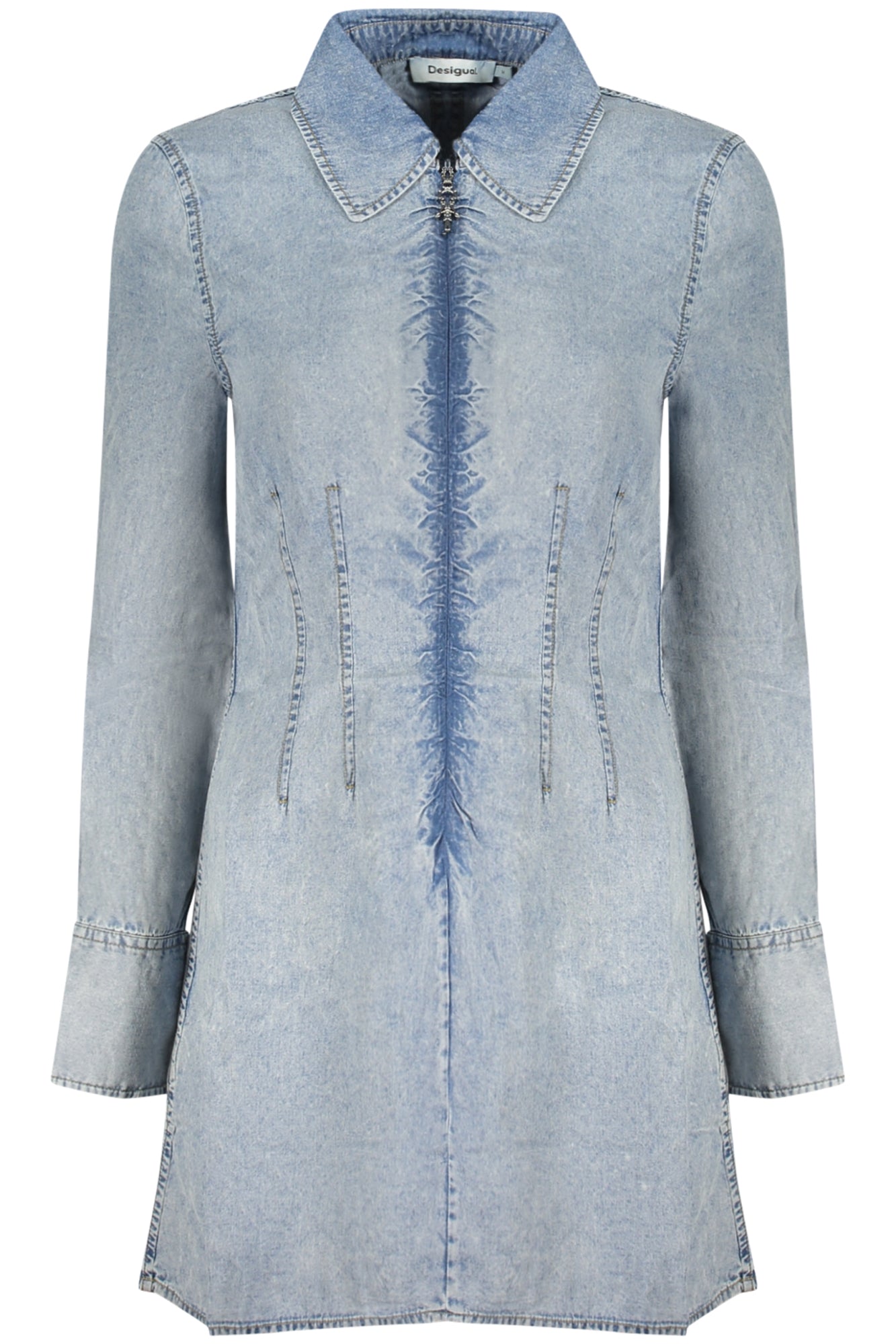 Desigual moteriška suknelė – azzurro spalvos, azzurro spalva, nuotrauka 2