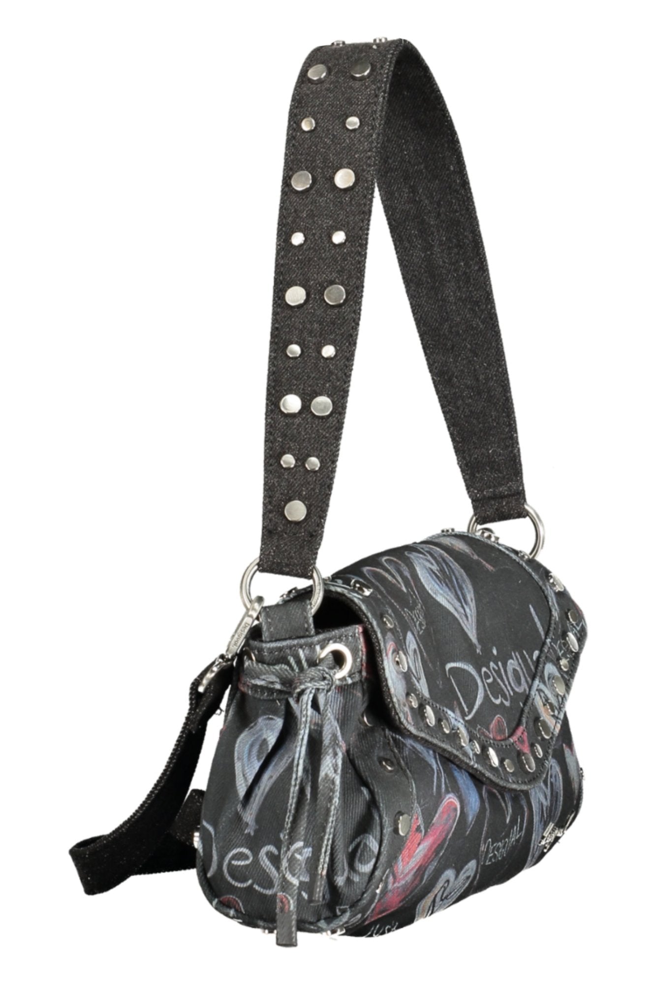 Desigual moteriška rankinė – juoda spalvos, juoda spalva, nuotrauka 3