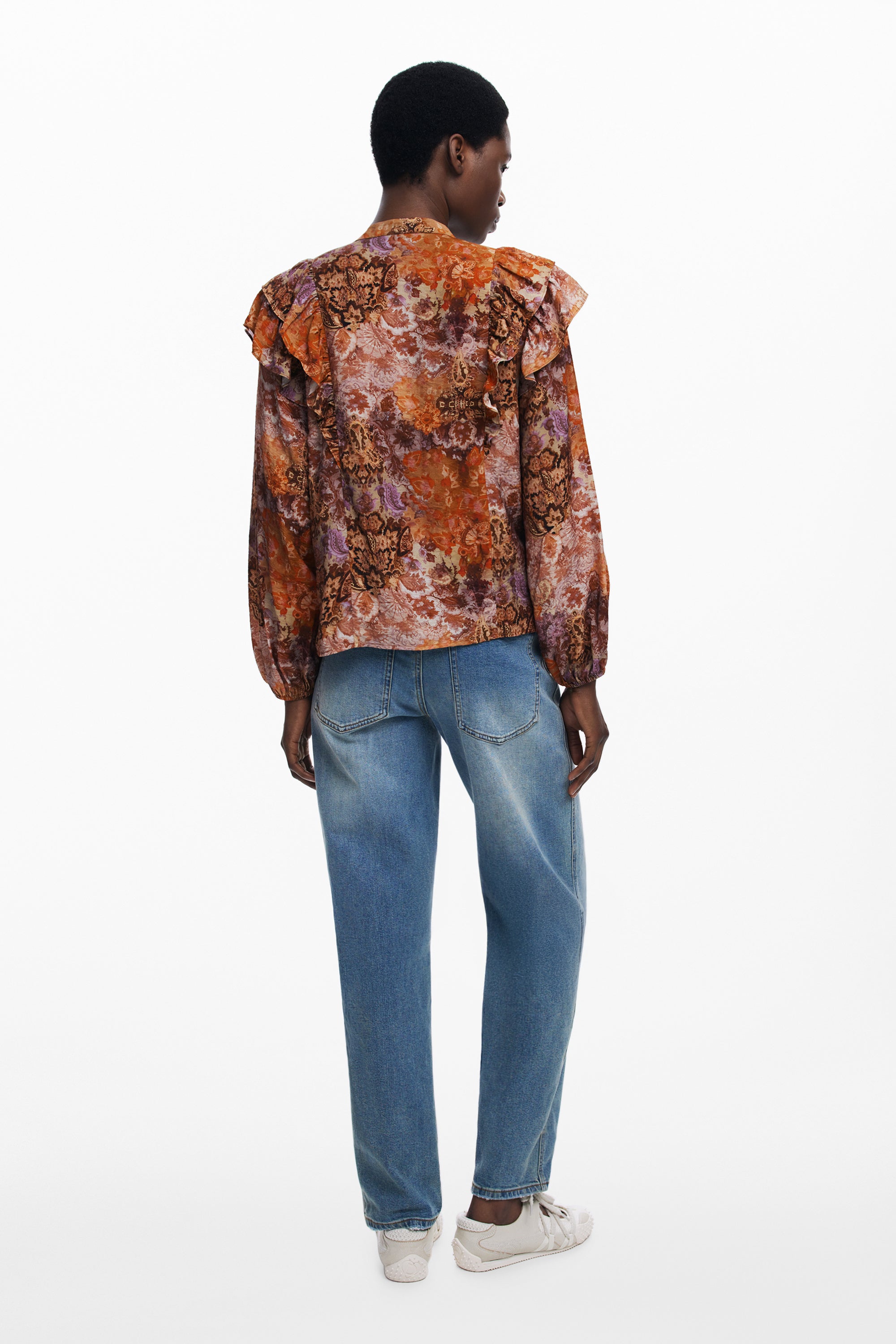 Desigual moteriški marškiniai – oranžinės spalvos, oranžinės spalvos, nuotrauka 2