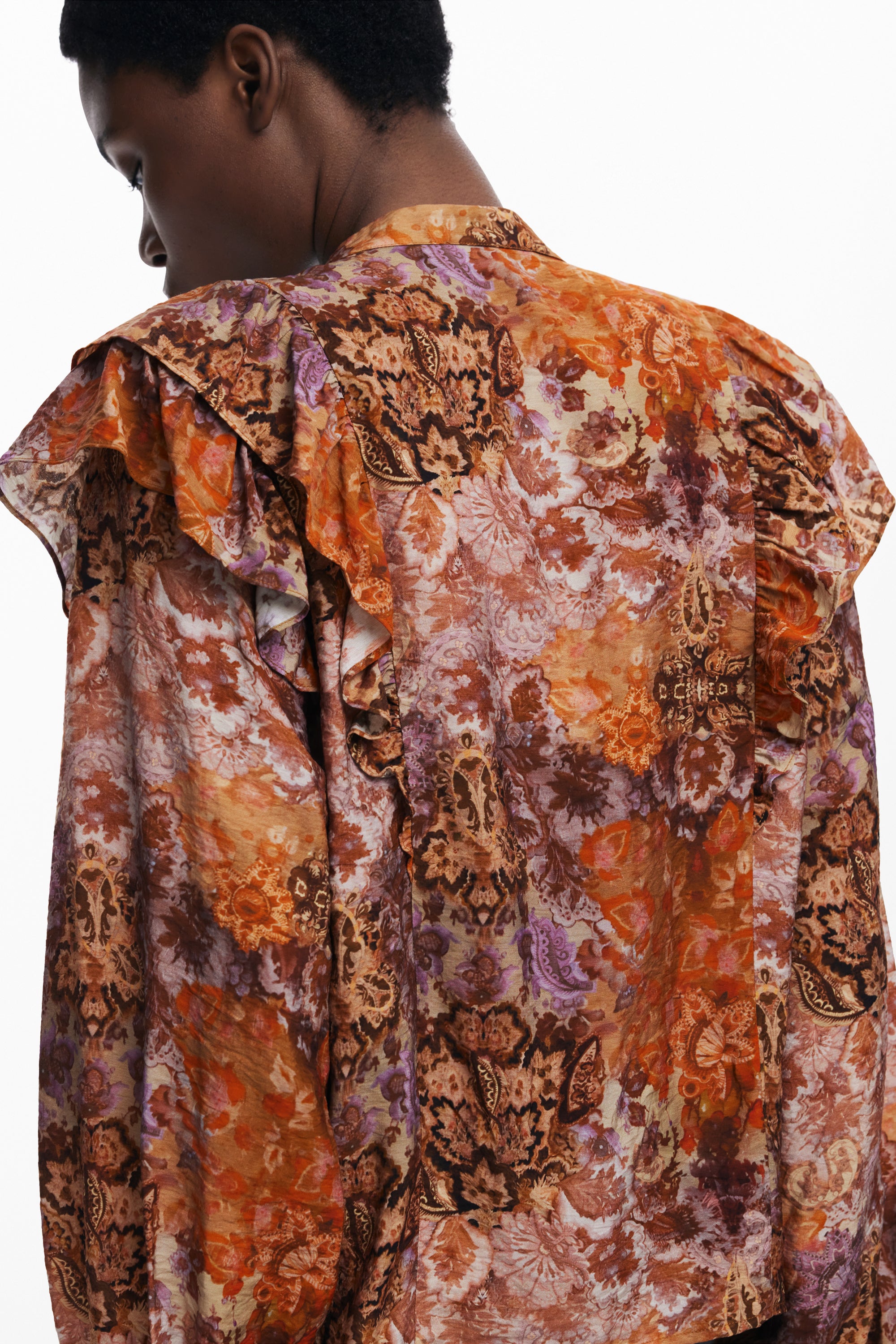 Desigual moteriški marškiniai – oranžinės spalvos, oranžinės spalvos, nuotrauka 3