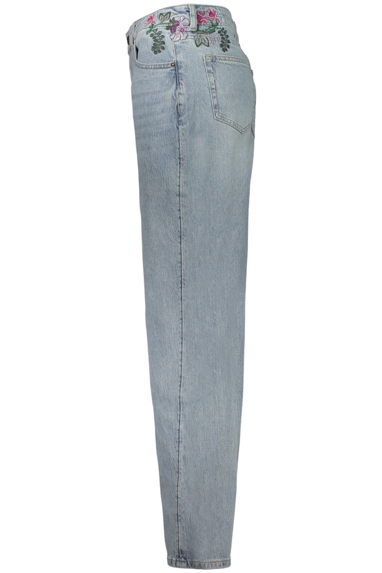 Desigual moteriški džinsai – azzurro spalvos, azzurro spalva, nuotrauka 3
