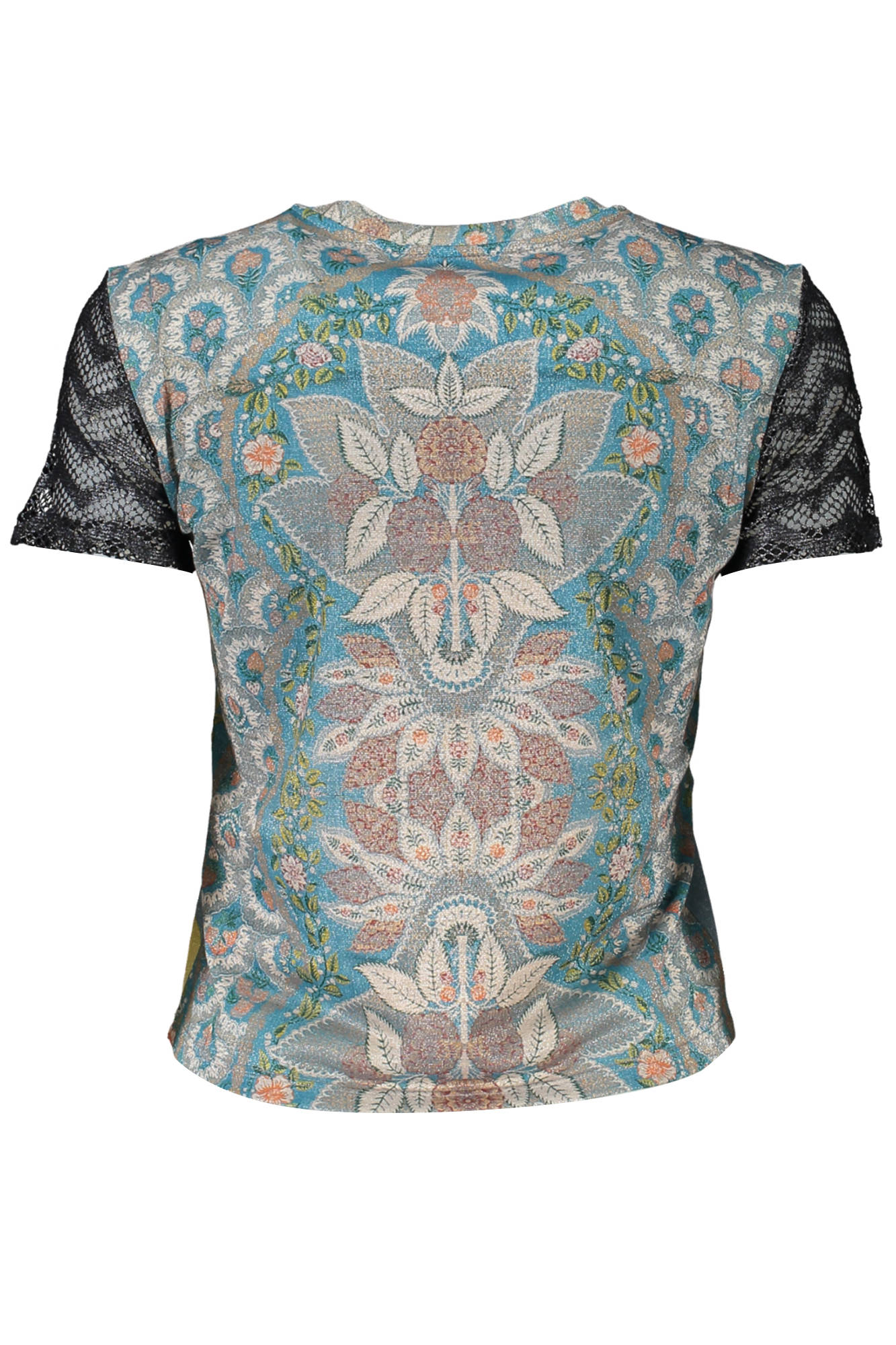 Desigual moteriški marškinėliai – azzurro spalvos, azzurro spalva, nuotrauka 2
