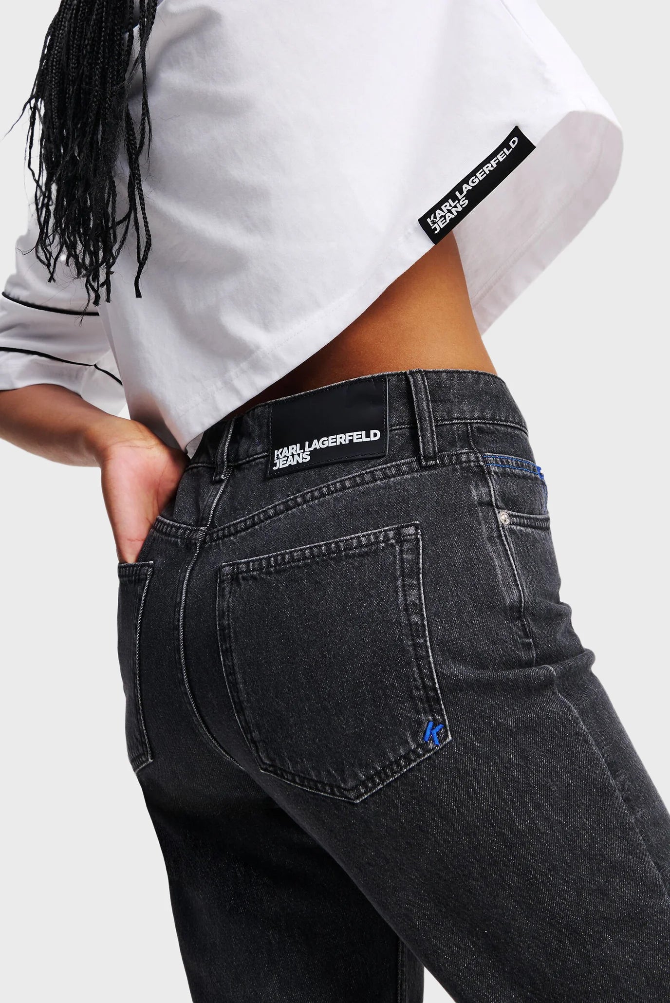 Karl Lagerfeld jeans moteriški džinsai