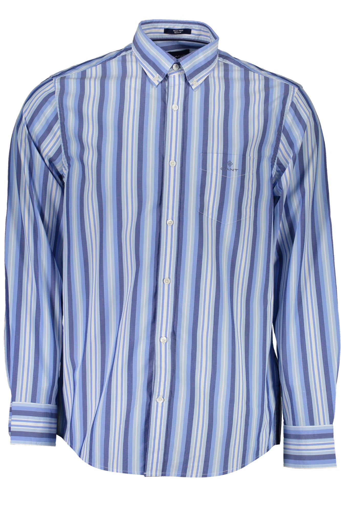 Gant vyriški marškiniai – azzurro spalvos, azzurro spalva