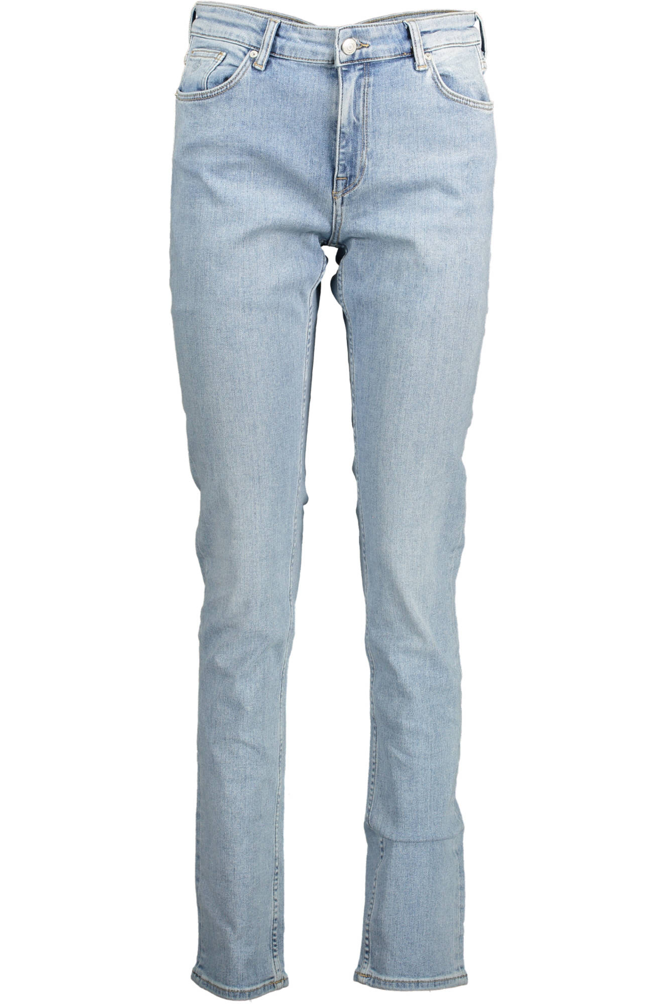 Gant moteriški džinsai – azzurro spalvos, azzurro spalva