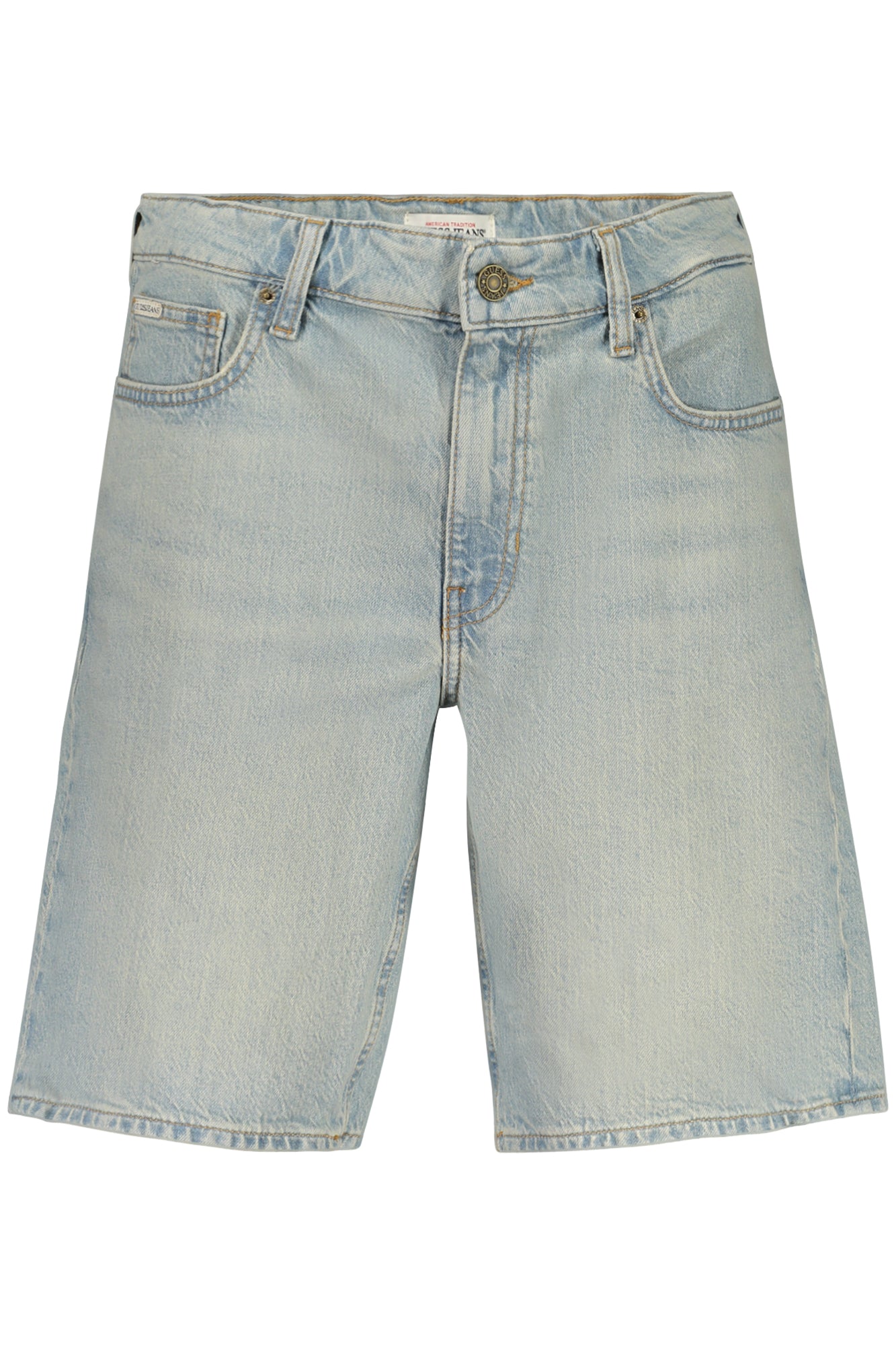 Guess vyriški džinsai – azzurro spalvos, azzurro spalva