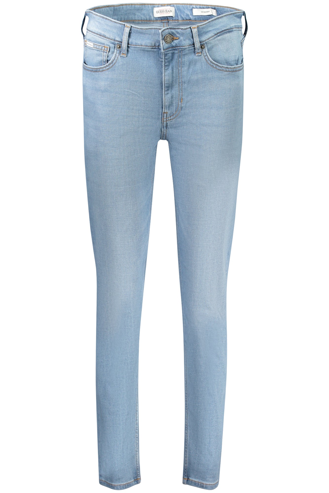 Guess moteriški džinsai – azzurro spalvos, azzurro spalva