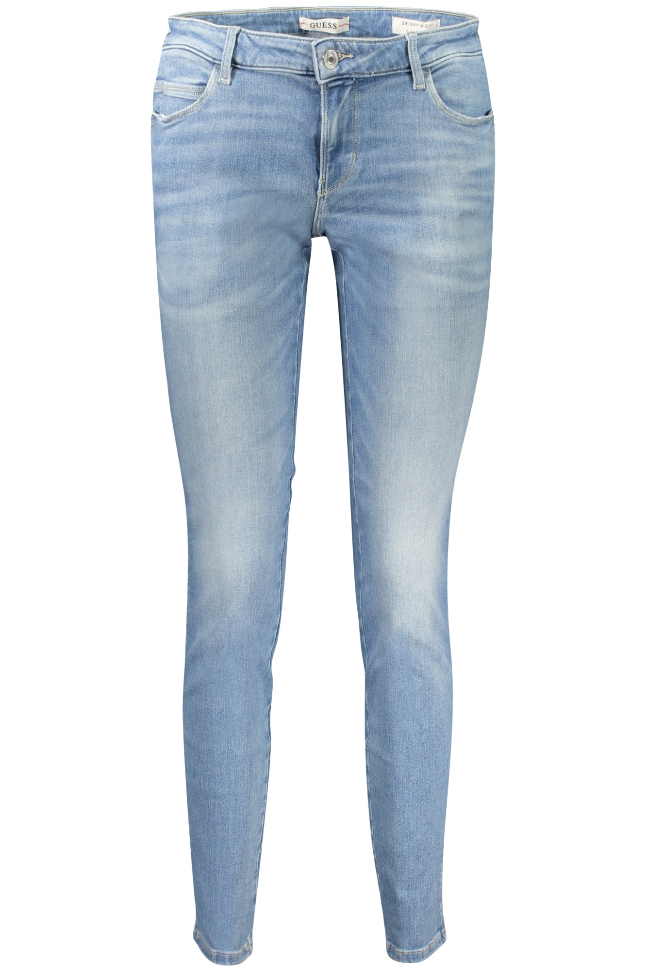 Guess moteriški džinsai – azzurro spalvos, azzurro spalva