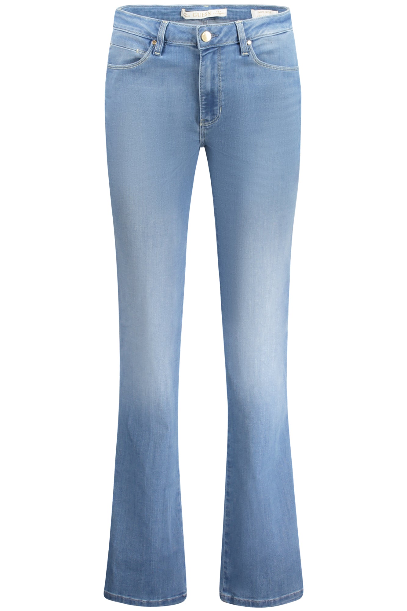 Guess moteriški džinsai – azzurro spalvos, azzurro spalva