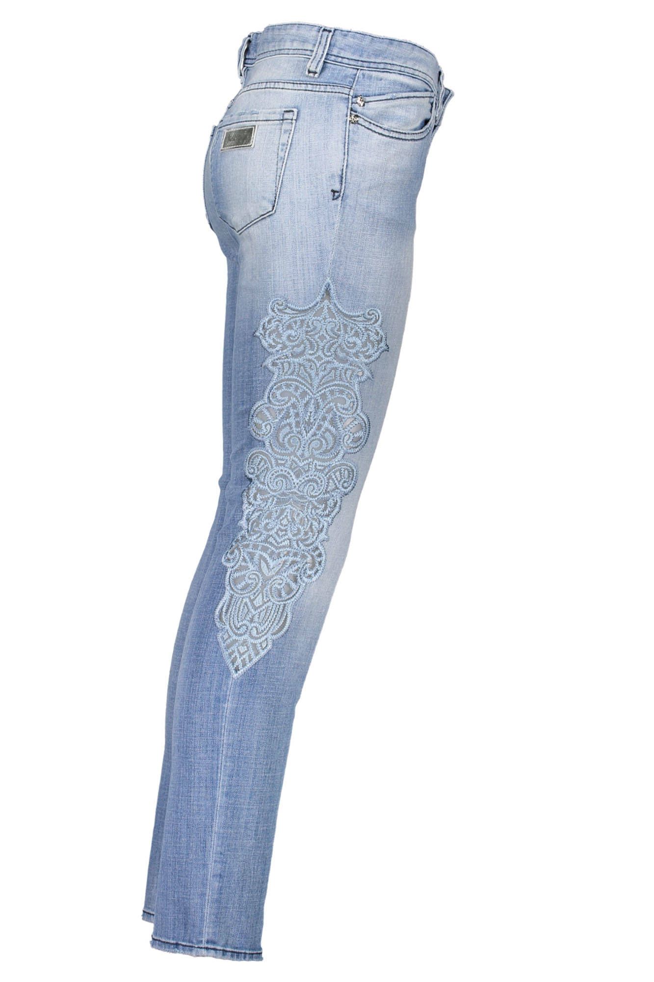 Just Cavalli moteriški džinsai – azzurro spalvos, azzurro spalva, nuotrauka 3