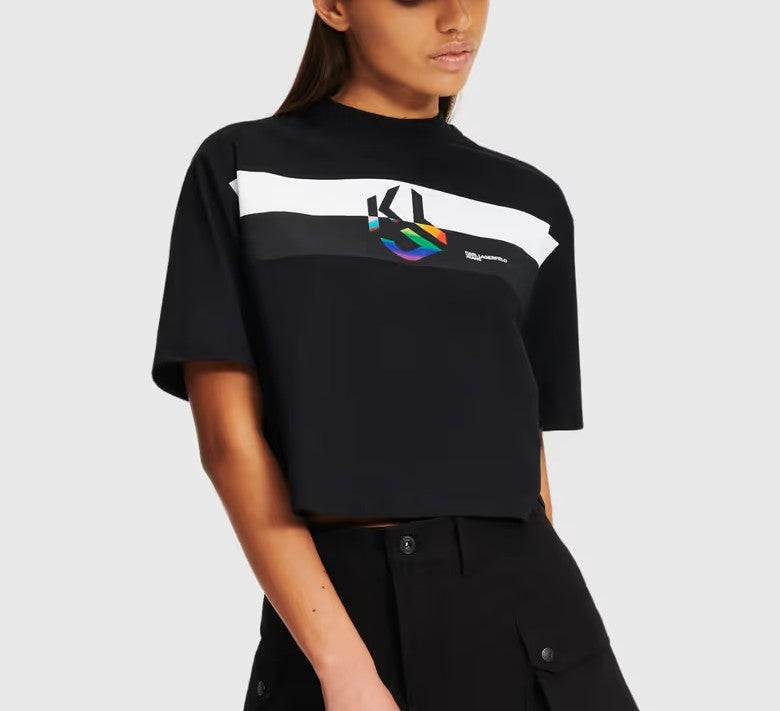 Karl Lagerfeld jeans moteriški marškinėliai