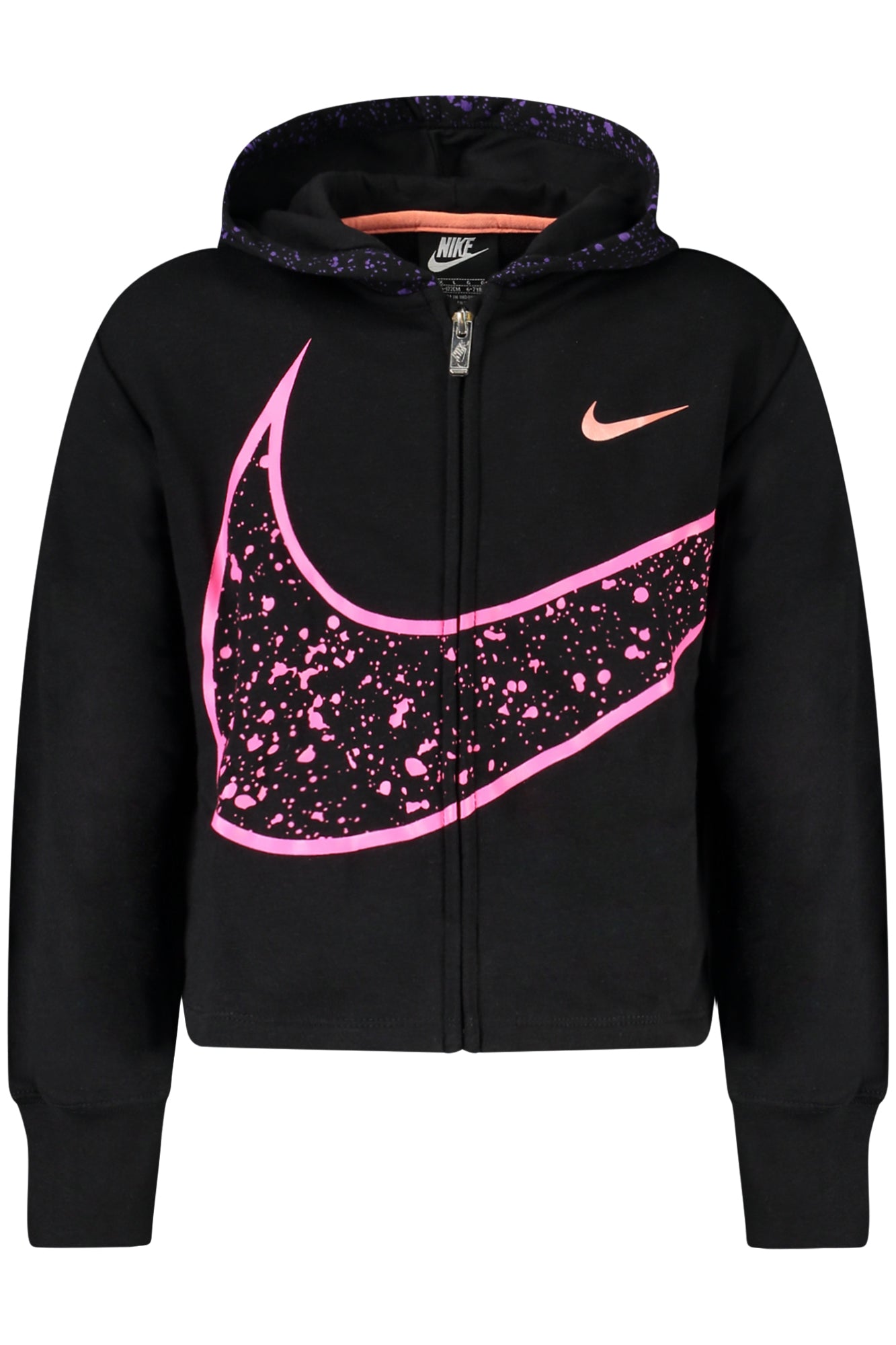 Nike vaikiškas džemperis – juodos spalvos, juodos spalvos