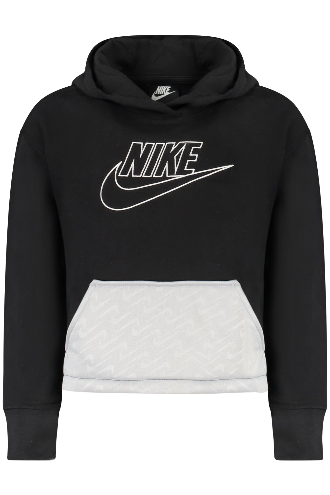 Nike vaikiškas džemperis – juodos spalvos, juodos spalvos