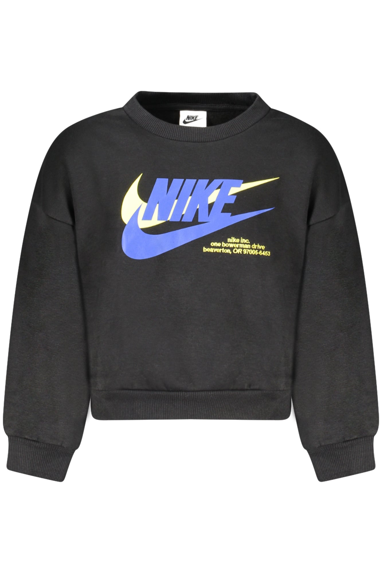 Nike vaikiškas džemperis – juodos spalvos, juodos spalvos