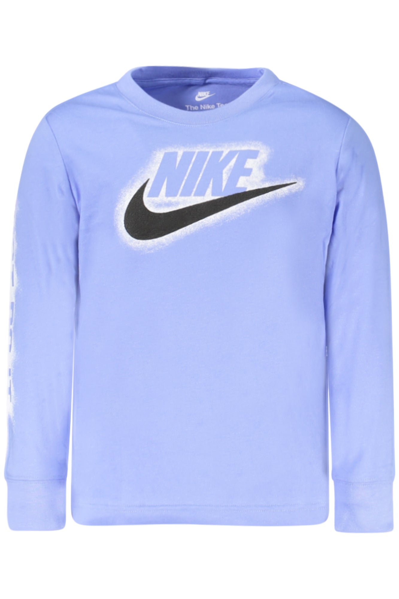 Nike vaikiški marškinėliai – azzurro spalvos, azzurro spalva