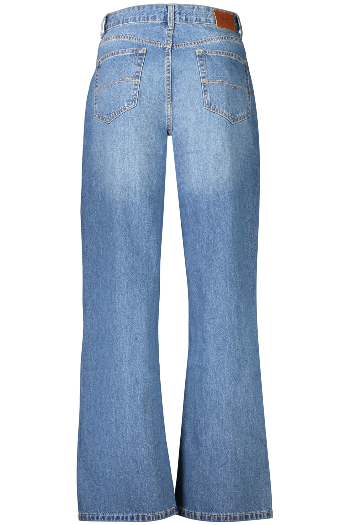 Pepe Jeans moteriški džinsai – mėlynos spalvos, mėlynos spalvos, nuotrauka 2