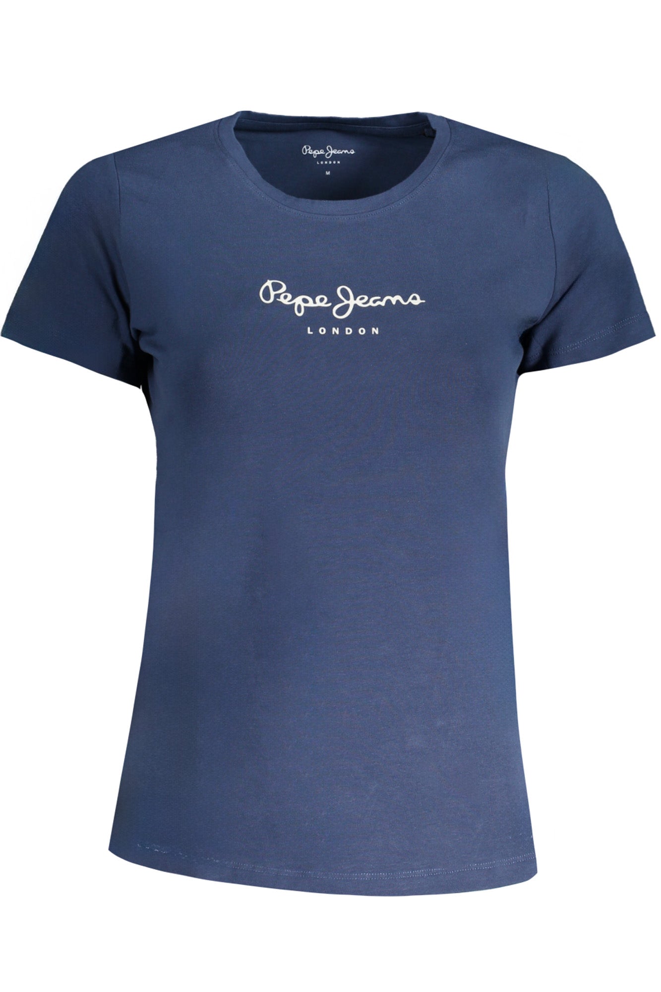 Pepe Jeans moteriški marškinėliai – mėlynos spalvos, mėlynos spalvos