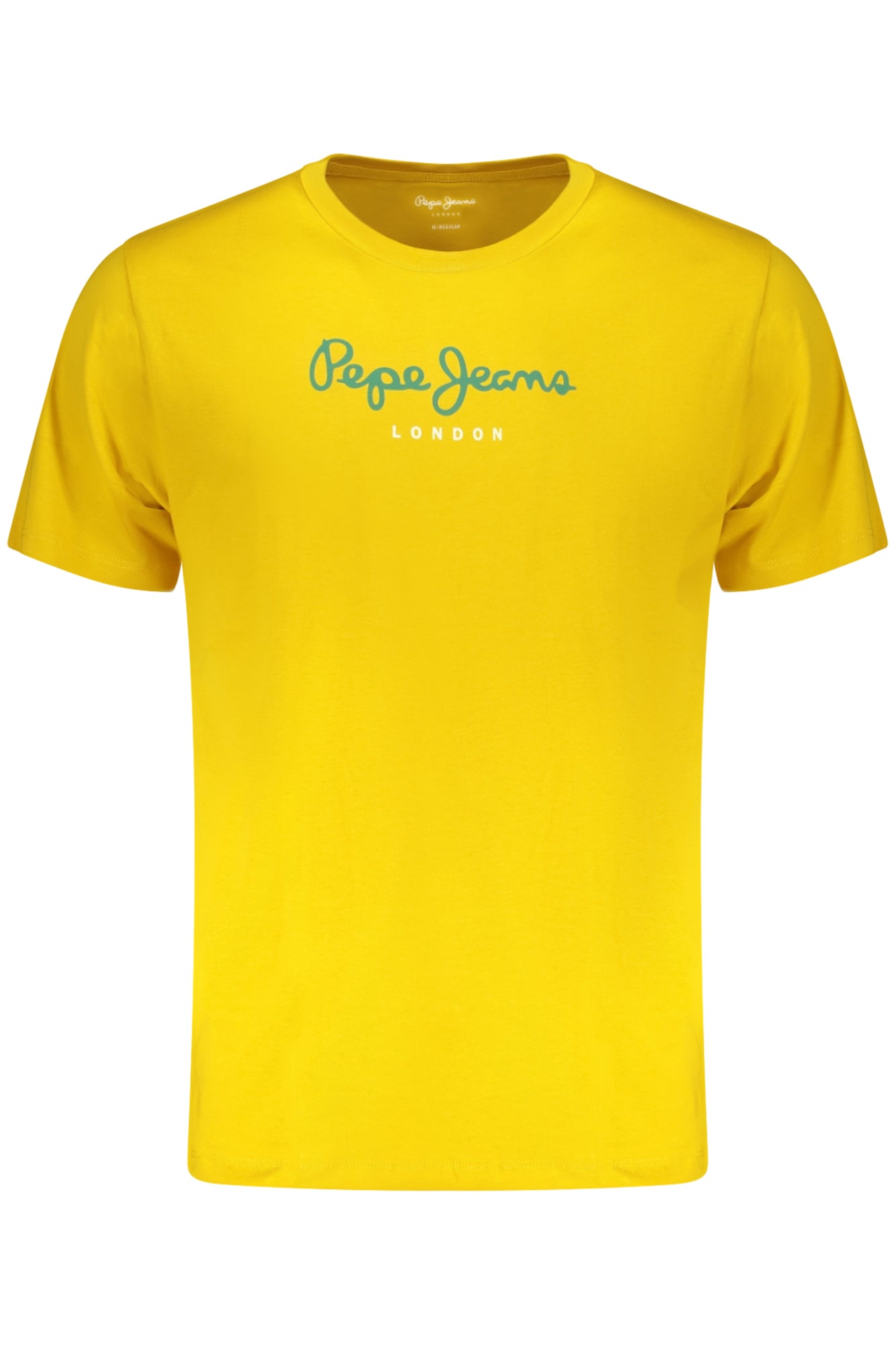 Pepe Jeans vyriški marškinėliai – geltonos spalvos, geltonos spalvos, nuotrauka 2
