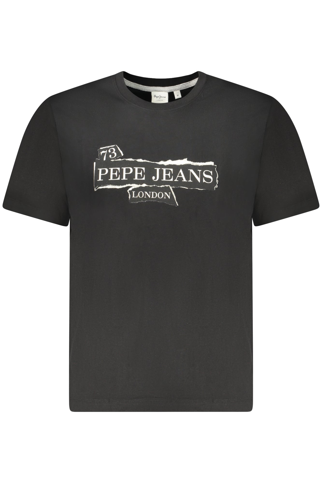 Pepe Jeans vyriški marškinėliai – juoda spalvos, juoda spalva
