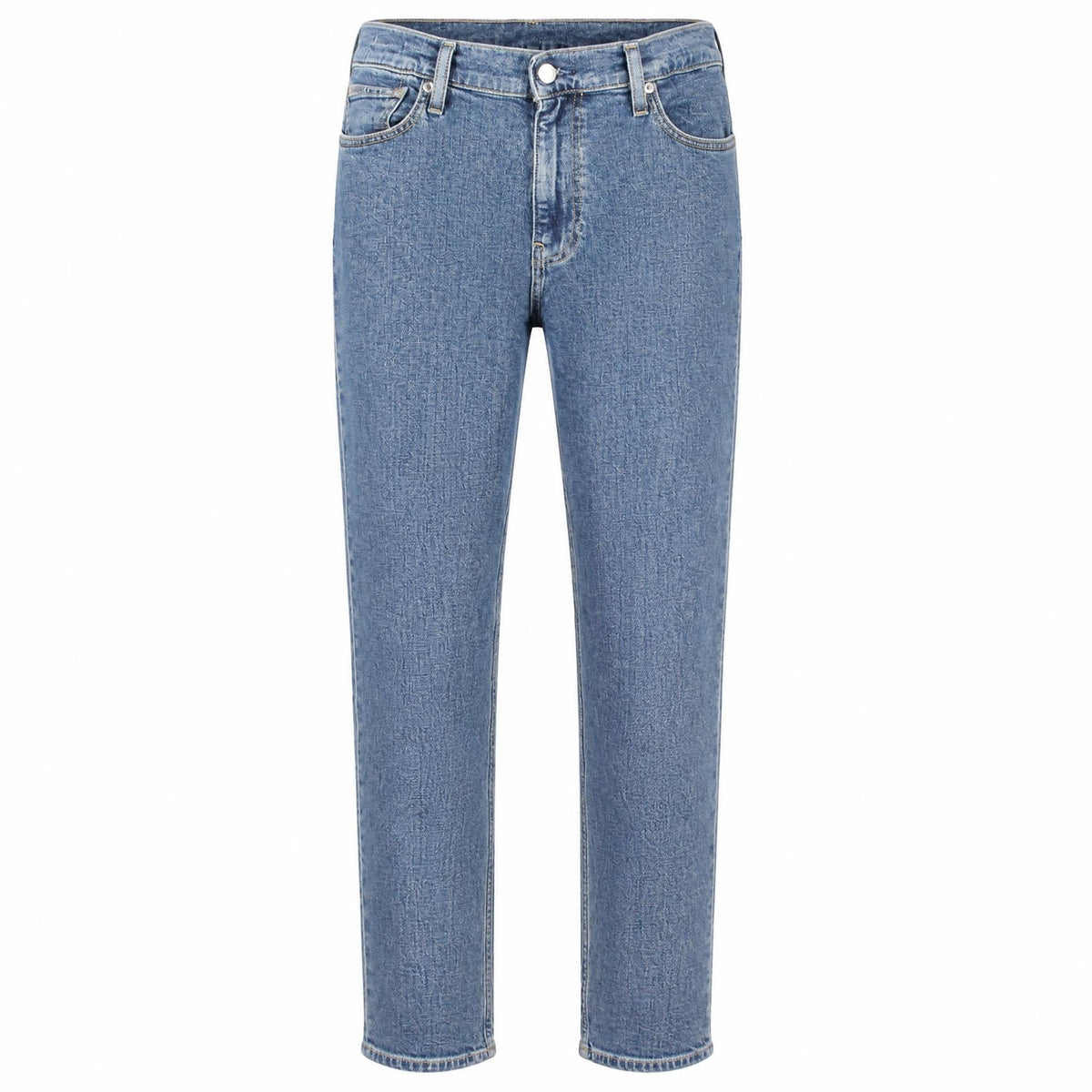 Calvin Klein moteriški džinsai – mėlyna spalvos, mėlyna spalva