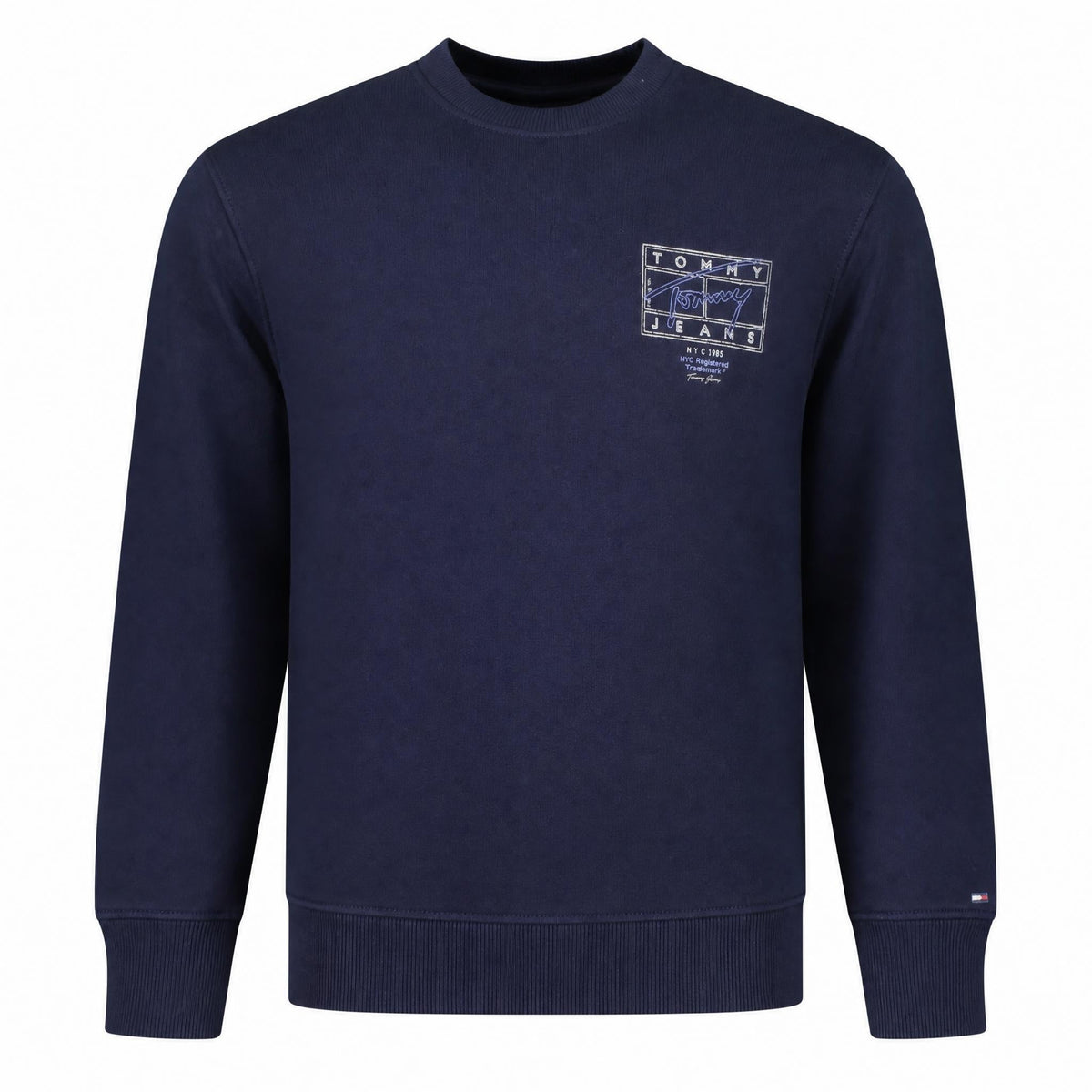 Tommy Hilfiger vyriškas džemperis – mėlyna spalvos, mėlyna spalva