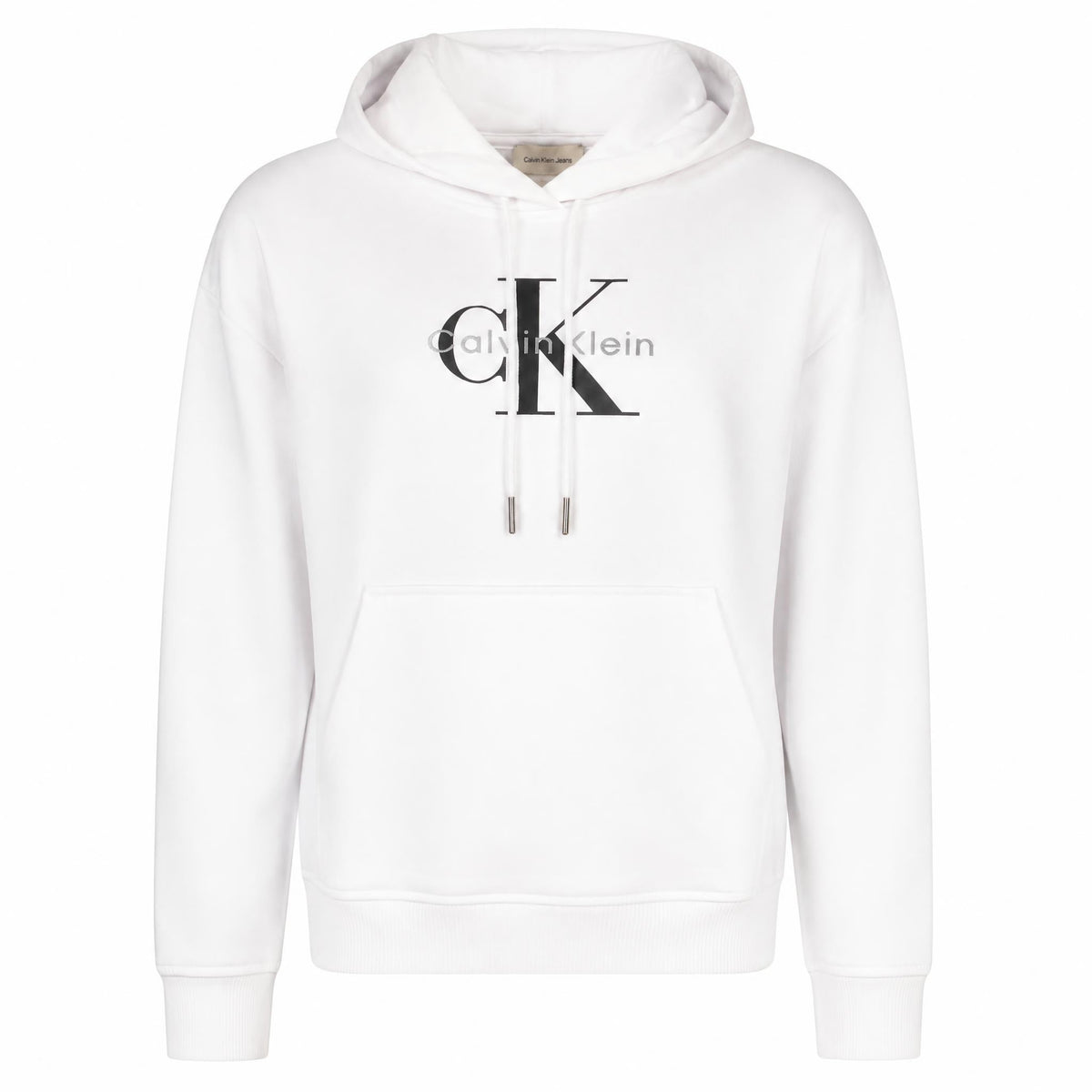 Calvin Klein moteriškas džemperis – balta spalvos, balta spalva
