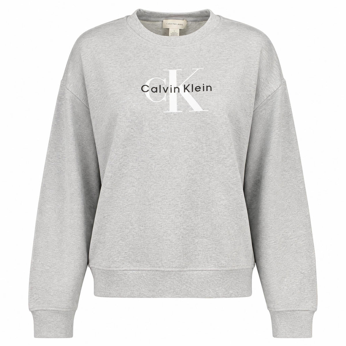 Calvin Klein moteriškas džemperis – pilka spalvos, pilka spalva
