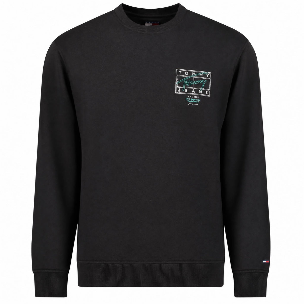 Tommy Hilfiger vyriškas džemperis – juodos spalvos, juodos spalvos