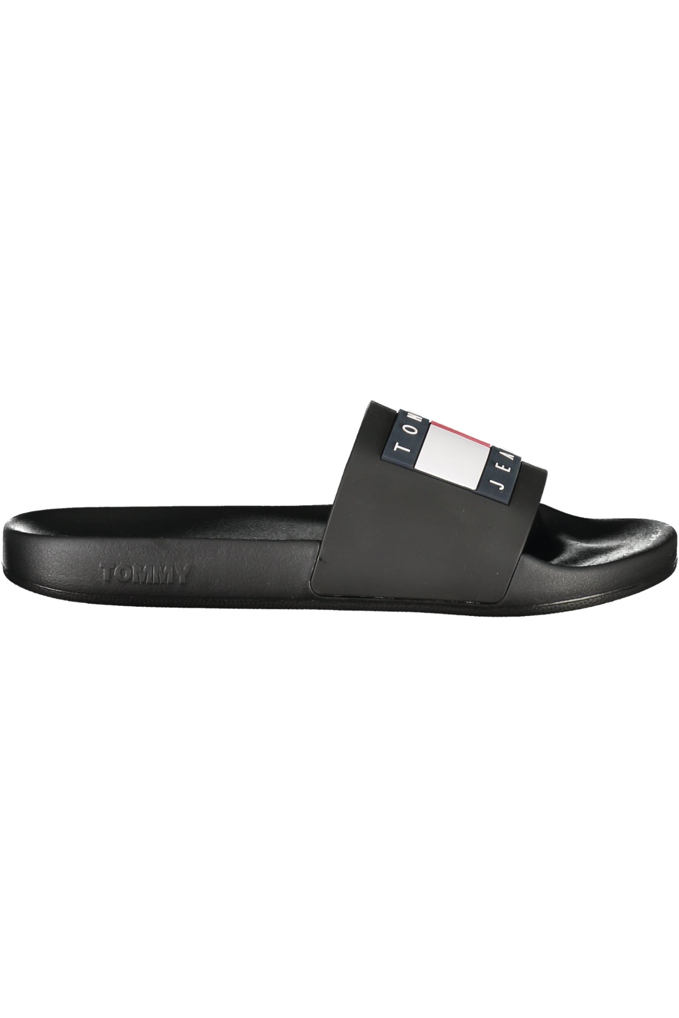 Tommy Hilfiger vyriškos šlepetės – juoda spalvos, juoda spalva
