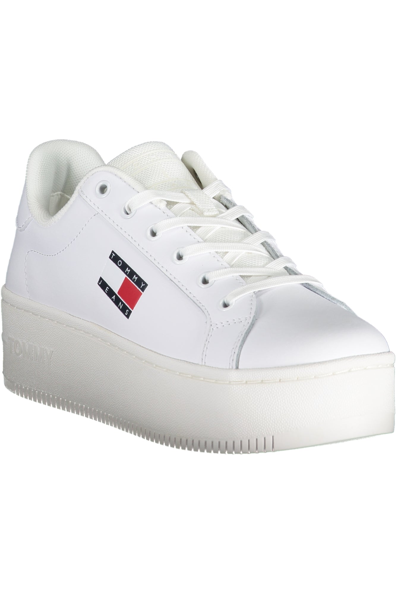 Tommy Hilfiger moteriški laisvalaikio batai – baltos spalvos, baltos spalvos, nuotrauka 3