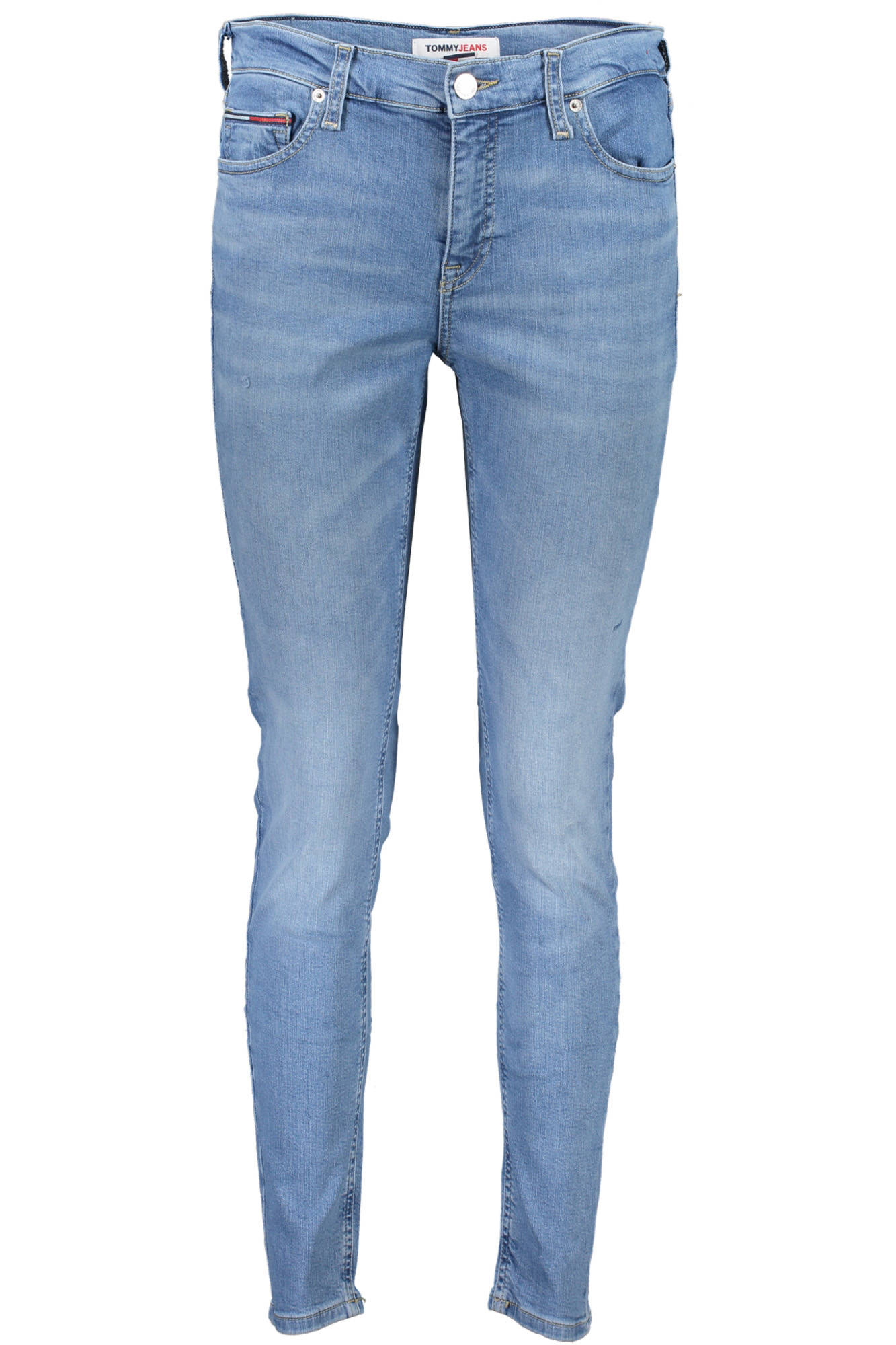 Tommy Hilfiger moteriški džinsai – azzurro spalvos, azzurro spalva