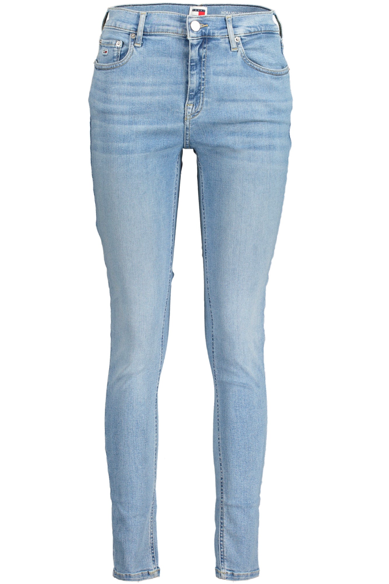 Tommy Hilfiger moteriški džinsai – azzurro spalvos, azzurro spalva