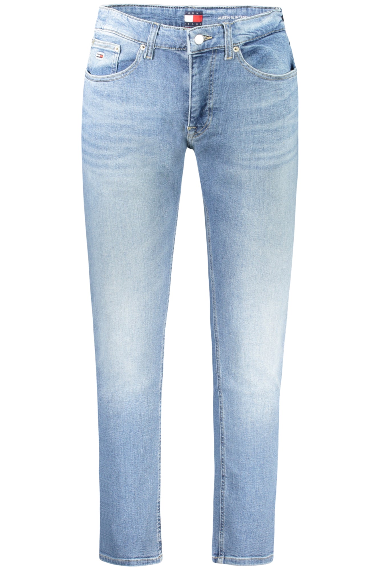 Tommy Hilfiger vyriški džinsai – azzurro spalvos, azzurro spalva