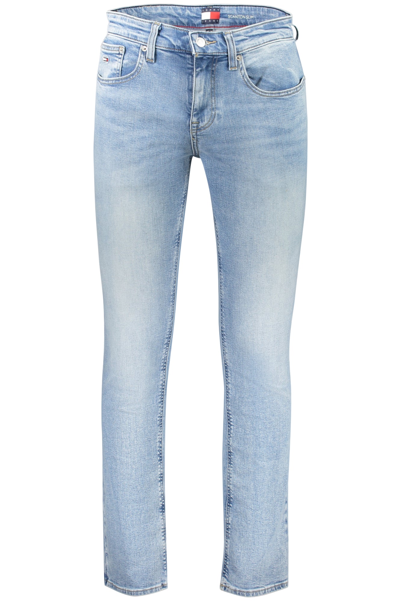 Tommy Hilfiger vyriški džinsai – azzurro spalvos, azzurro spalva