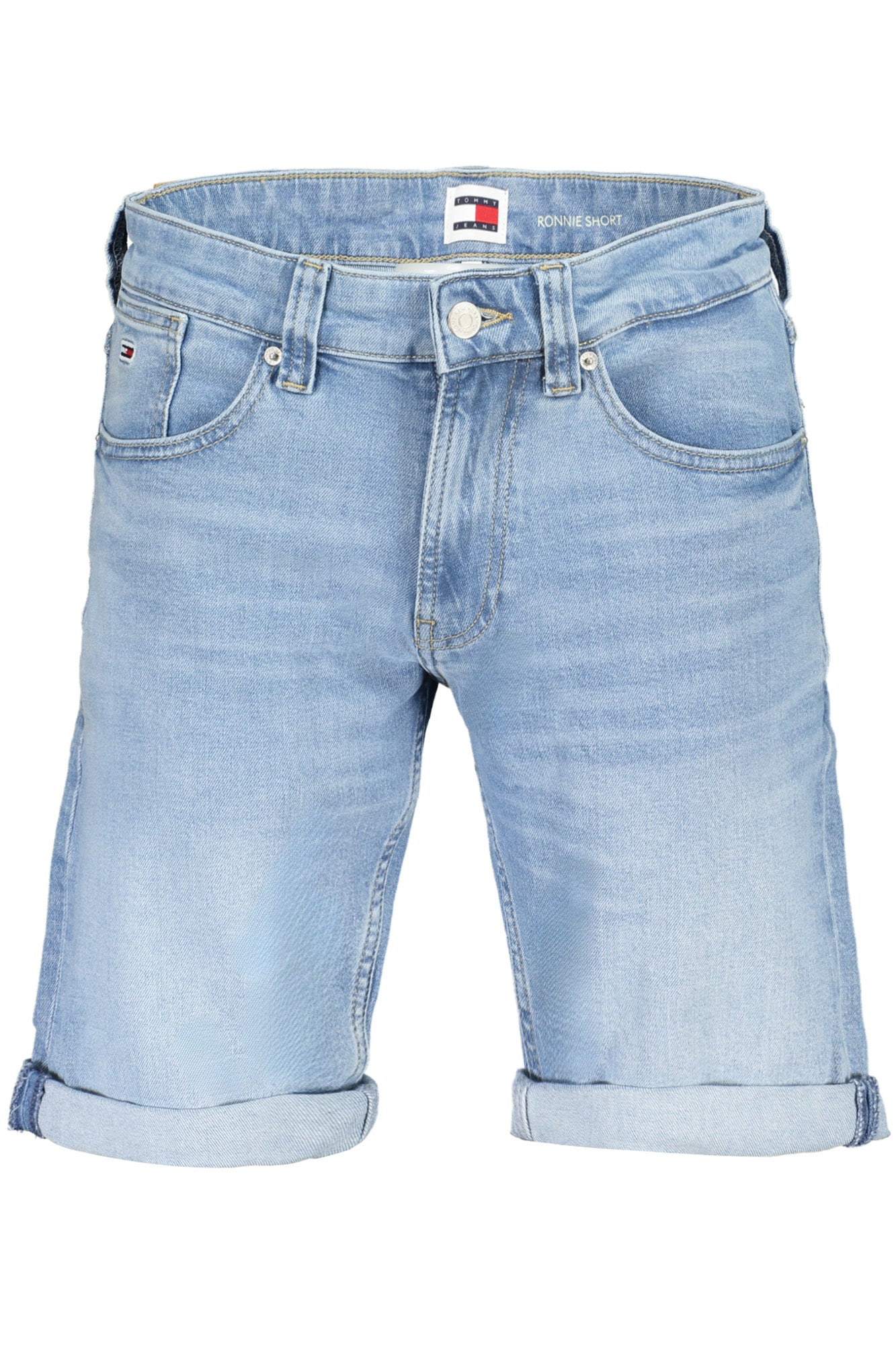 Tommy Hilfiger vyriški šortai – azzurro spalvos, azzurro spalva